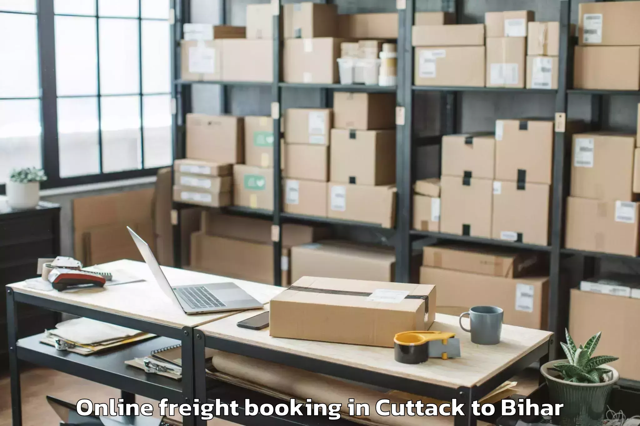 Reliable Cuttack to Bairagnia Online Freight Booking